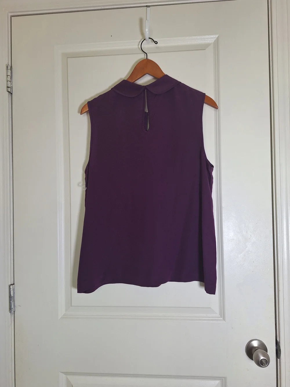 Kate Spade New York Purple Silk Sleeveless Blouse Size 14